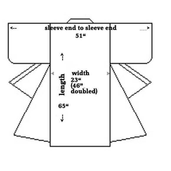 New Japanese Cotton Yukata Red Fanciful Moon Print Crisp Kimono - ONE SIZE - Picture 6 of 7